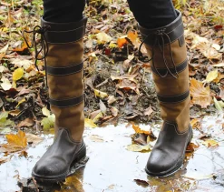 Clearance JPC EQUESTRIAN TuffRider® Ladies’ Lexington Waterproof Tall Country Boots Chocolate/Fawn