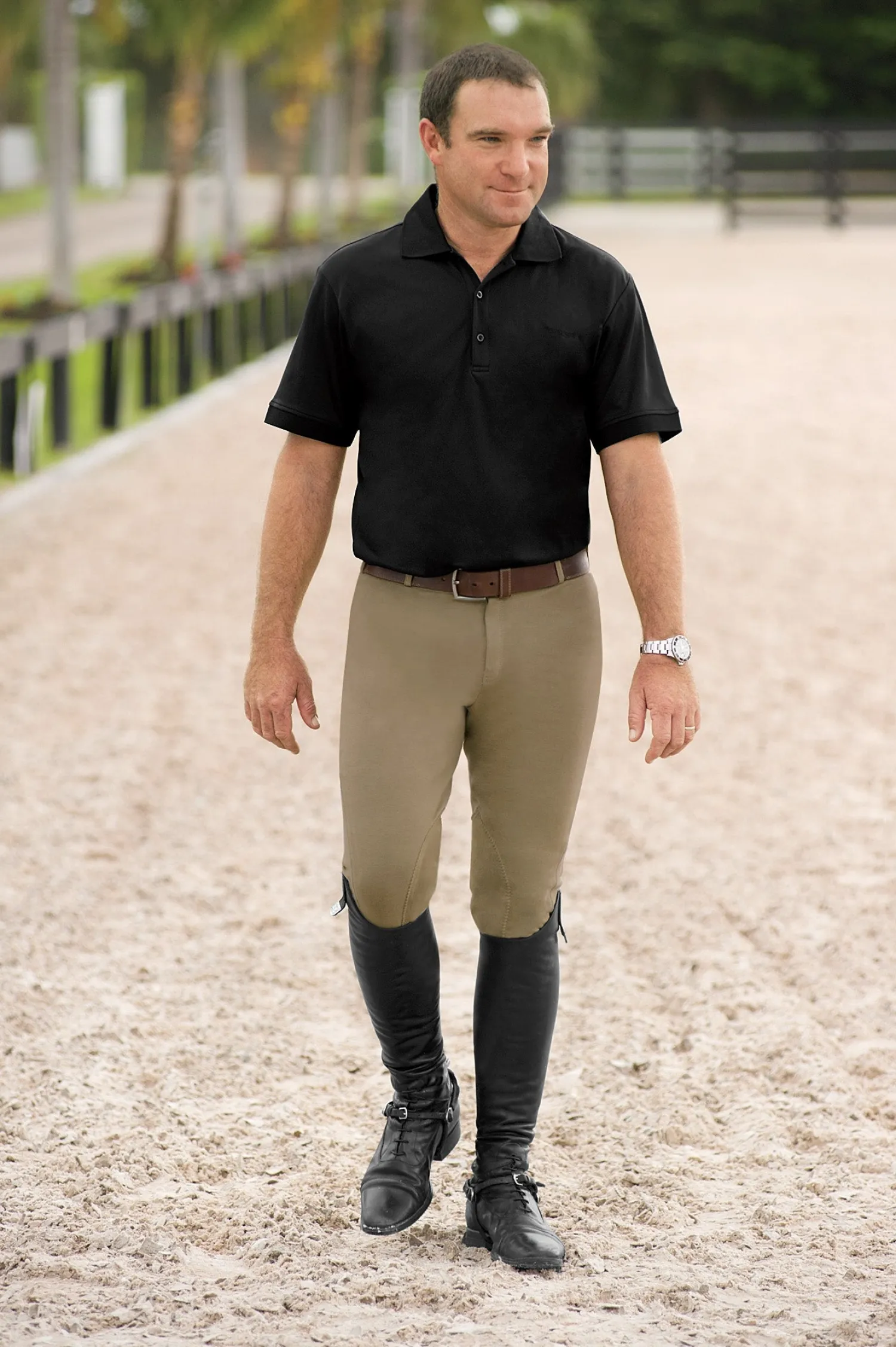 New JPC EQUESTRIAN TuffRider® Men’s Cotton Knee-Patch Breech