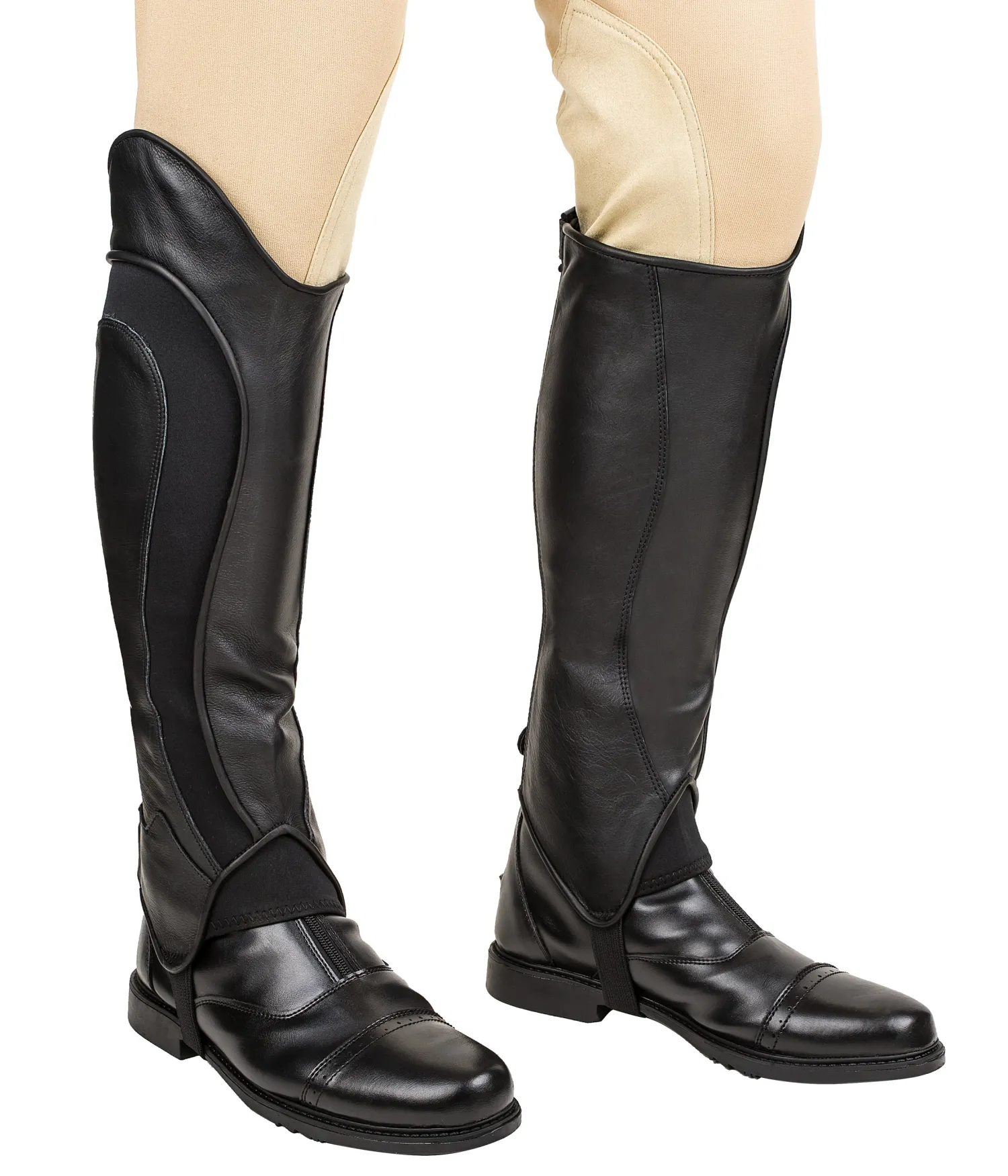 Discount JPC EQUESTRIAN TuffRider® Men’s Derby Leather Half Chaps Black
