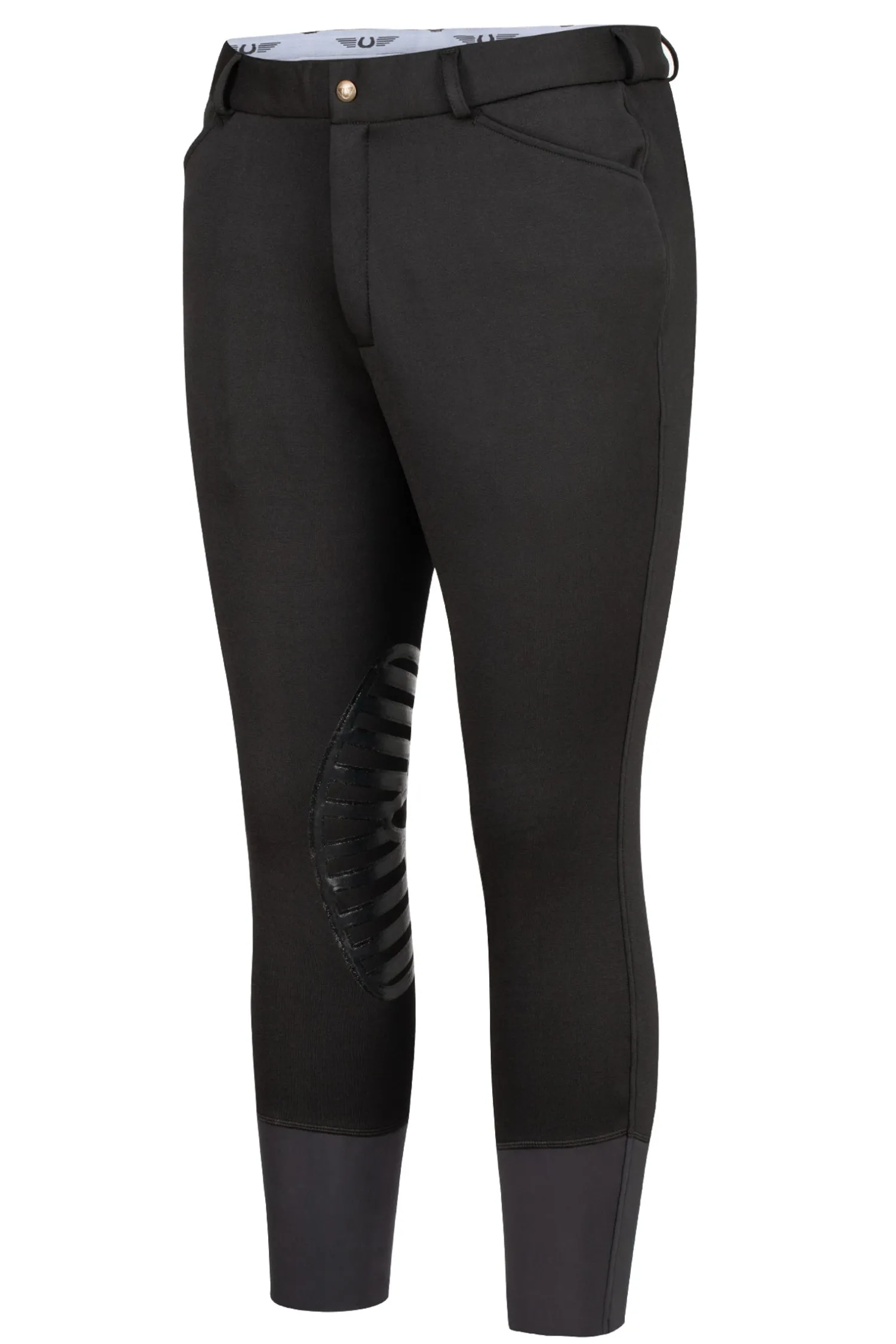 Best JPC EQUESTRIAN TuffRider® Men’s Patrol Unifleece Knee-Patch Breech Black