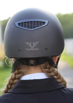 Online JPC EQUESTRIAN TuffRider® Starter Helmet with Carbon Fiber Grill Black