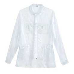 Hot MINUTEMAN PRESS DEVE Unisex PVC Rain Coat Clear