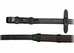 Best WORLD EQUSTRN BRNDS Vespucci Edwina Jumper Reins with Hook Studs Brown
