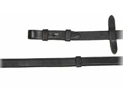 Sale WORLD EQUSTRN BRNDS Vespucci Leather Reins with Grips and Hook Studs Black