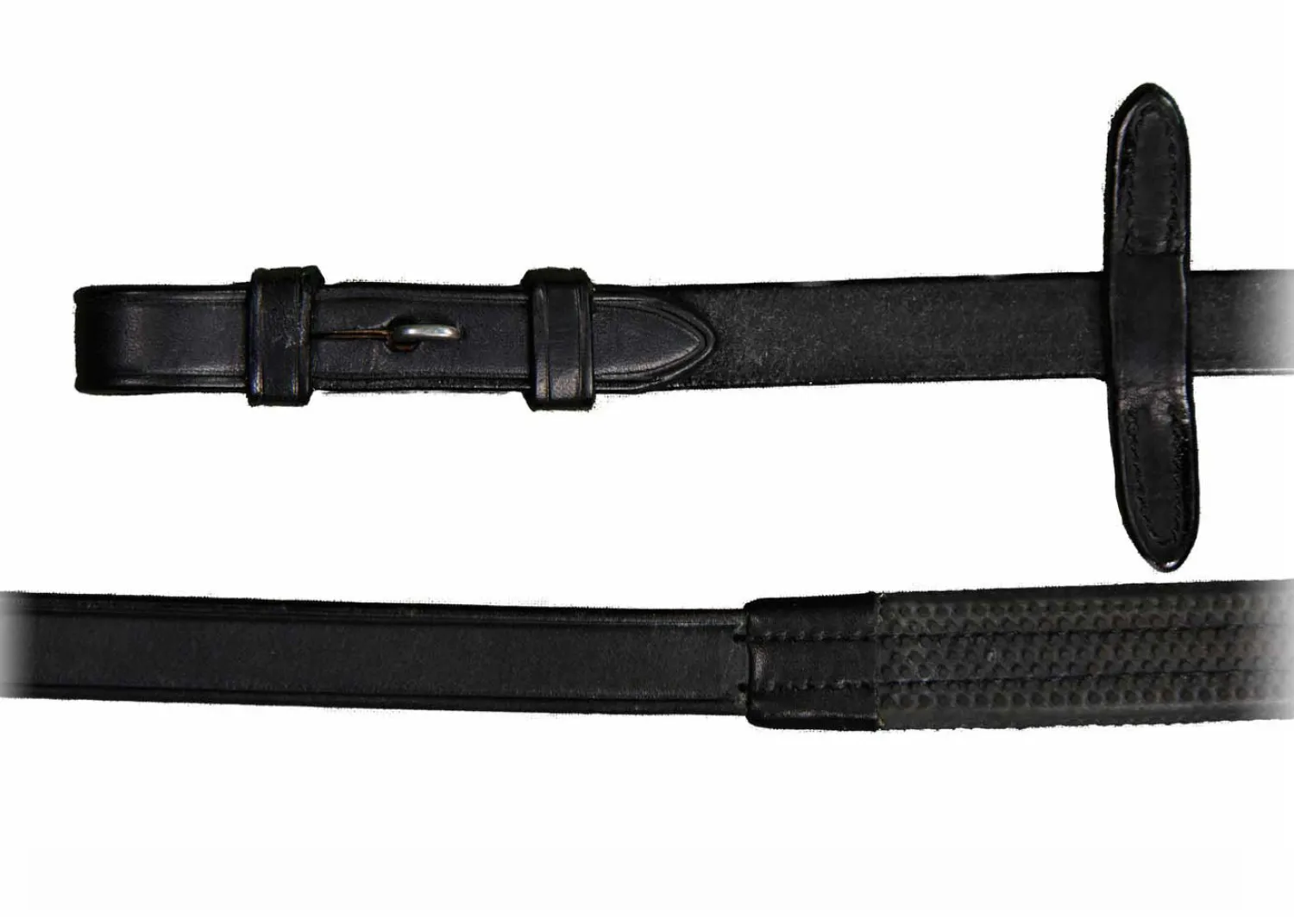 Sale WORLD EQUSTRN BRNDS Vespucci Rubber Reins with Hook Studs Black