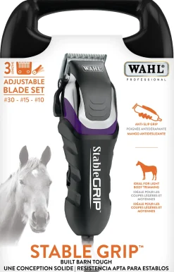 WAHL CLIPPER CORP Wahl® Stable Grip™ Clipper with Adjustable Blades No. 30-15-10 Purple/Silver/Black