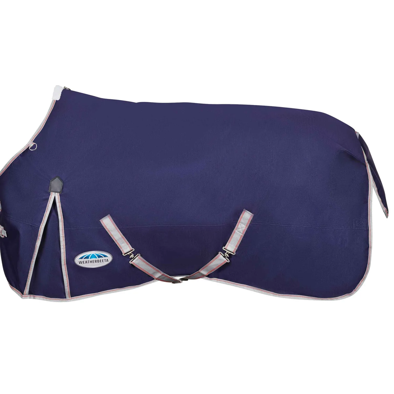 New WEATHERBEETA ® ComFiTec™ Essential Solid Turnout Sheet Navy/Silver/Red