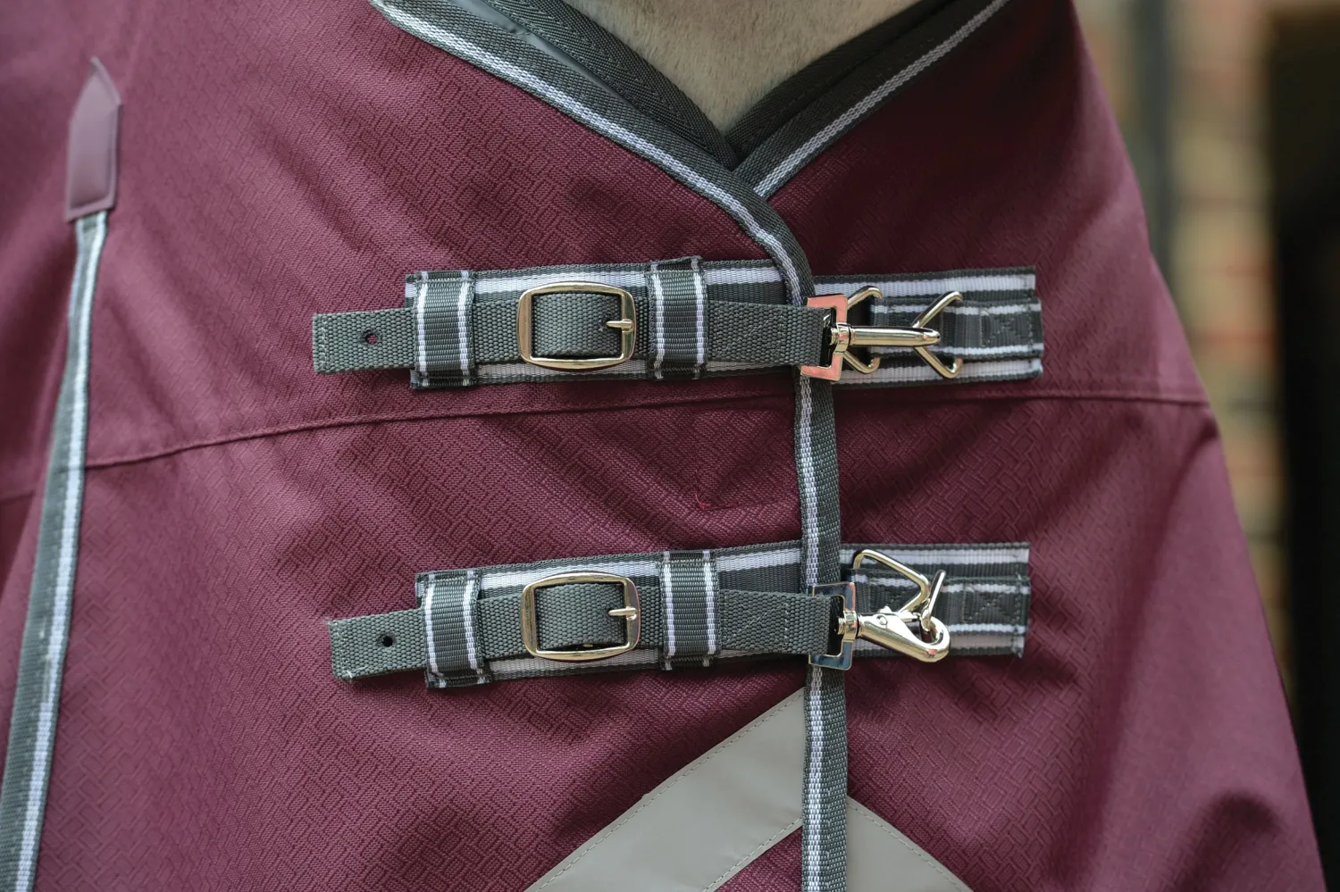 Hot WEATHERBEETA ® ComFiTec™ Plus Dynamic II Standard Neck Lite Turnout Maroon/Grey/White