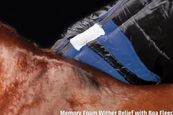 Best WEATHERBEETA ® ComFiTec™ Ultra Cozi II Detach-A-Neck Medium-Weight Turnout Blanket Charcoal/Blue/White