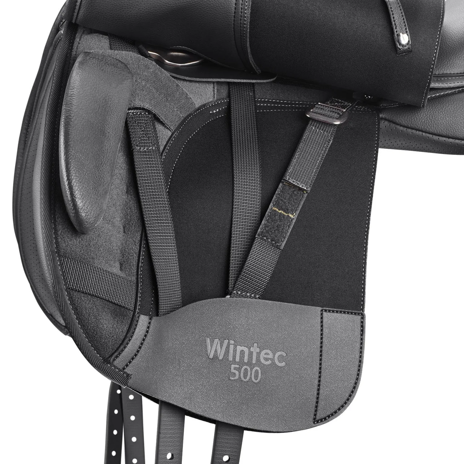 SADDLERY BRANDS INTL Wintec 500 Dressage Saddle with Flocked Panels Black