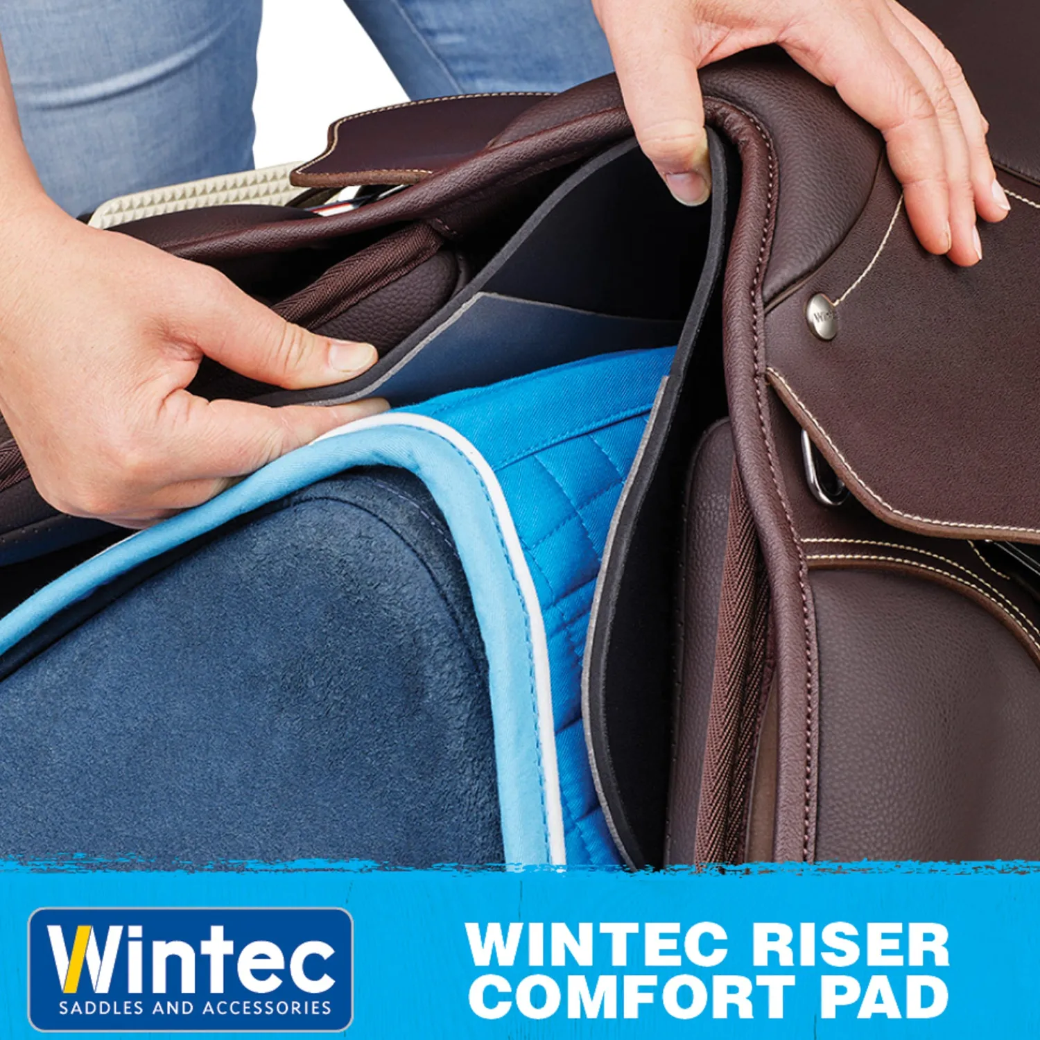 Clearance SADDLERY BRANDS INTL Wintec Riser Comfort Jump Pad Black