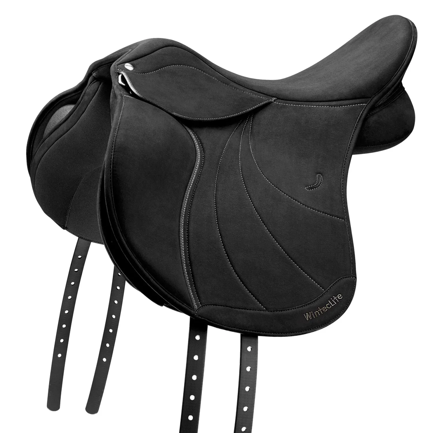 Best SADDLERY BRANDS INTL WintecLite WIDE All-Purpose D’Lux Saddle with HART Black